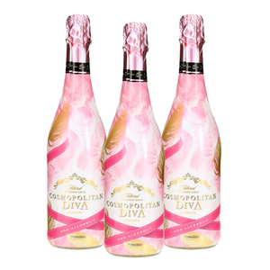 Cosmopolitan Diva Non-Alcoholic Sparkling Juice 3 Pack (750ml per Bottle)