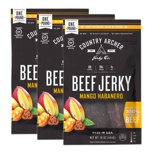 Country Archer Mango Habanero Beef Jerky 3 Pack (454g per Pack)