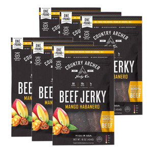 Country Archer Mango Habanero Beef Jerky 6 Pack (454g per Pack)
