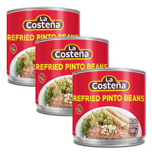 La Costena Refried Pinto Beans 3 Pack (400g per Can)