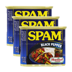 Hormel Spam Black Pepper Luncheon Meat 3 Pack (340g per Can)
