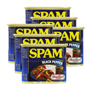 Hormel Spam Black Pepper Luncheon Meat 6 Pack (340g per Can)