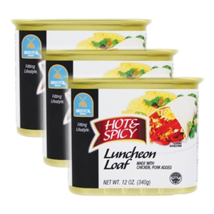 Bristol Hot & Spicy Luncheon Loaf 3 Pack (340g per Can)