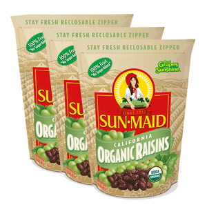 Sun Maid-California Organic Raisins 3 Pack (907g per Pack)