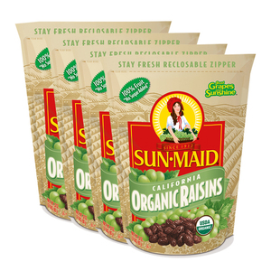 Sun Maid-California Organic Raisins 4 Pack (907g per Pack)