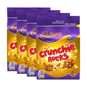 Cadbury Crunchie Rocks Milk Chocolate 4 Pack (110g per Pack)