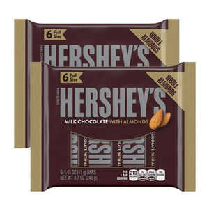 Hershey's Milk Chocolate with Almonds Bar 2 Pack (6x41g per Pack)