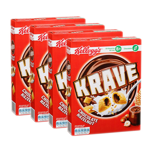 Kellogg's Krave Chocolate Hazelnut Cereal 4 Pack (1kg per Box)