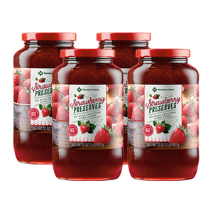 Member's Mark Strawberry Preserves 4 Pack (907g per Bottle)