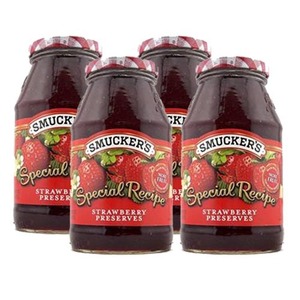 Smucker's Special Recipe Strawberry Preserves 4 Pack (907g per Jar)