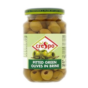 Crespo Pitted Green Olives 907g
