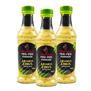 Nando's Extra Mild PERi-PERi Lemon & Herb Marinade 3 Pack (260g per Bottle)