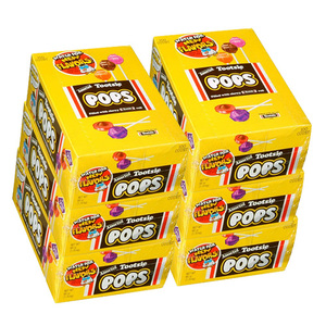 Tootsie Roll Assorted Pops 6 Pack (100's per pack)