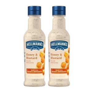 Hellmann's Honey & Mustard Dressing 2 Pack (210ml per Bottle)