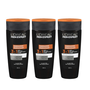Loreal Men Hair Expert Energizing 3 Pack (385ml per pack)