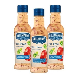 Hellmann's Fat Free Salad Dressing 3 Pack (210ml per Bottle)