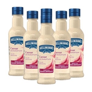 Hellmann's Caesar with Smoked Garlic Salad Dressing 6 Pack (210ml per Bottle)