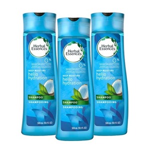 Herbal Essences Hello Hydration Moisturizing Shampoo 3 Pack (300ml per Bottle)