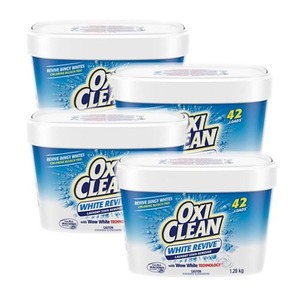 OxiClean White Revive Laundry Stain Remover 4 Pack (1.28kg per Tub)