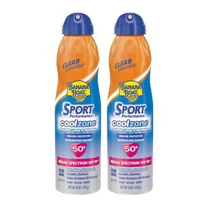 Banana Boat Sport Performance Cool Zone Sunscreen 2 Pack (170g per Can)
