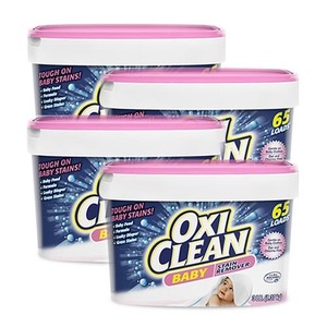 OxiClean Baby Stain Remover 4 Pack (1.36kg per Tub)
