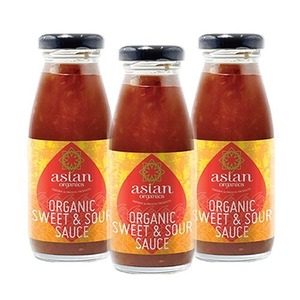 Asian Organics Organic Sweet & Sour Sauce 3 Pack (200g per Bottle)