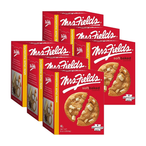 Mrs. Fields White Chunk Macadamia Cookies 6 Pack (226.8g per Box)