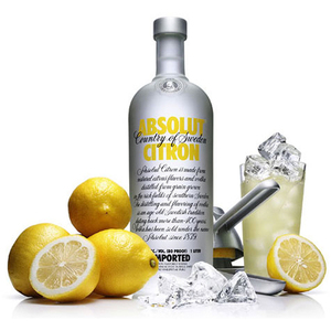 Absolut Citron Vodka 4 Pack (700ml per Bottle)