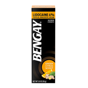 Bengay Lidocaine 4% Topical Analgesic Cream In Ginger Citrus 85g