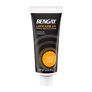 Bengay Lidocaine 4% Topical Analgesic Cream In Ginger Citrus 2 Pack (85g per Box)