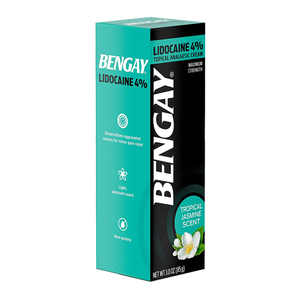 Bengay Lidocaine 4% Topical Analgesic Cream In Tropical Jasmine 3 Pack (85g per Box)