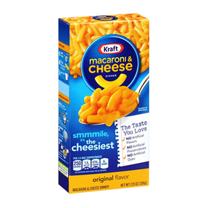 Kraft Original Flavor Macaroni & Cheese Dinner 206g