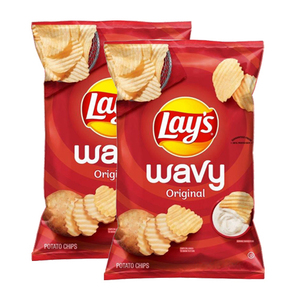 Lay's Wavy Original Potato Chips 2 Pack (184g per Pack)