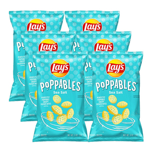 Lay's Poppables Sea Salt Potato Snacks 6 Pack (141.7g per Pack)