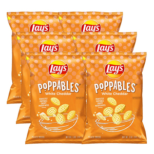 Lay's Poppables White Cheddar Potato Snacks 6 Pack (141.7g per Pack)