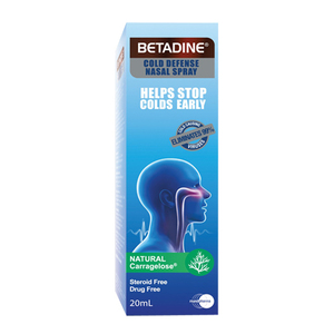 Betadine Cold Defense Nasal Spray 3 Pack (20ml per Bottle)