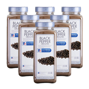McCormick Culinary Ground Black Pepper 6 Pack (530g per Bottle)