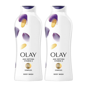 Olay Age Defying Body Wash with Vitamin E 2 Pack (364ml per Bottle)