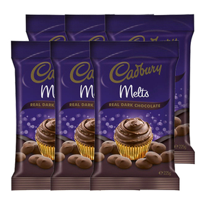 Cadbury Real Dark Chocolate Melts 6 Pack (225g per Pack)