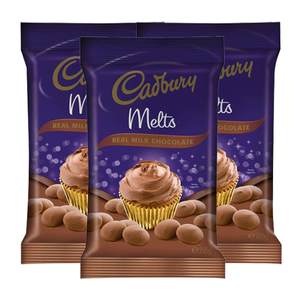 Cadbury Real Milk Chocolate Melts 3 Pack (225g per Pack)