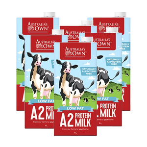 Australia's Own A2 Protein Low Fat Milk 6 Pack (1L per Pack)