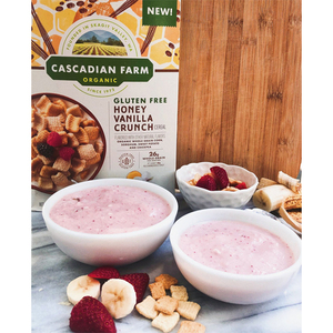 Cascadian Farm Gluten Free Honey Vanilla Crunch Cereal 3 Pack (822g per Box)