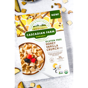 Cascadian Farm Gluten Free Honey Vanilla Crunch Cereal 4 Pack (822g per Box)
