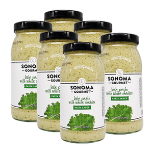 Sonoma Gourmet Kale Pesto with White Cheddar Pasta Sauce 6 Pack (709g per Jar)