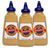 Morehouse Honey Spice Mustard 3 Pack (340g Per Pack)