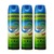 Advanced Aerosol Odorless Multi-Insect Killer 3 Pack (600ml per Bottle)